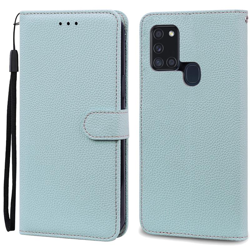 Pouzdro A21S pro Samsung Galaxy A21S Pouzdro Peněženka Kožené flipové pouzdro pro Samsung A21S Pouzdro A 21s A217F Měkký silikonový kryt Fundas