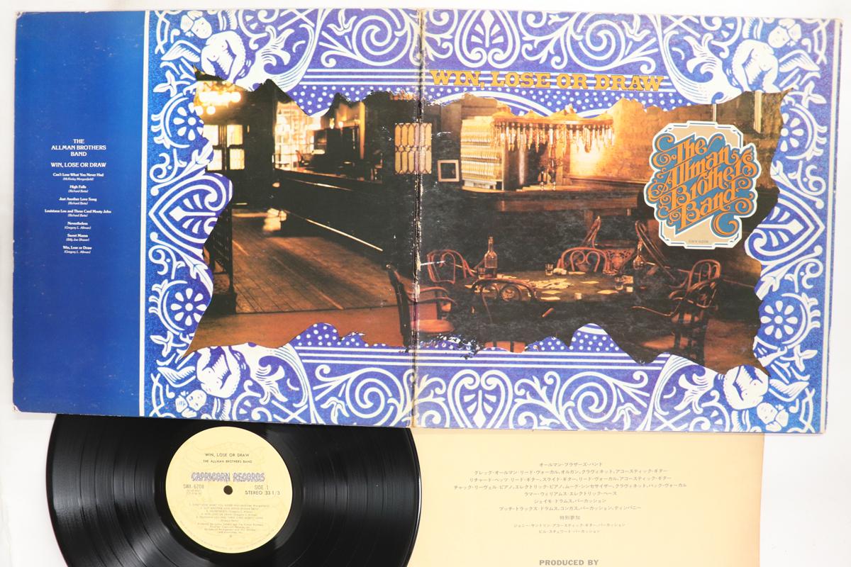 

LP Record ALLMAN BROTHERS BAND Win Lose Or Draw SWX6208 CAPRICORN 1975 Japan Rock Used