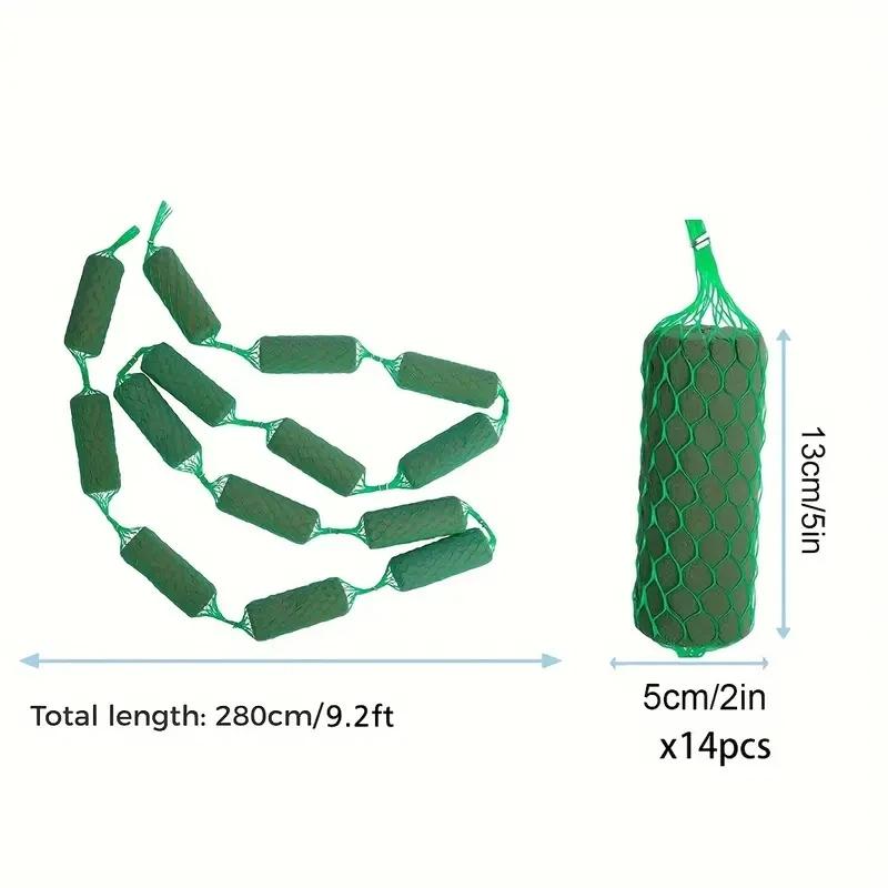 

Floral Wet Foam Garland Green Flower Sponge Blocks Water Absorption Flower Holder Flower Arrangement for Wedding Arbor Arch Door