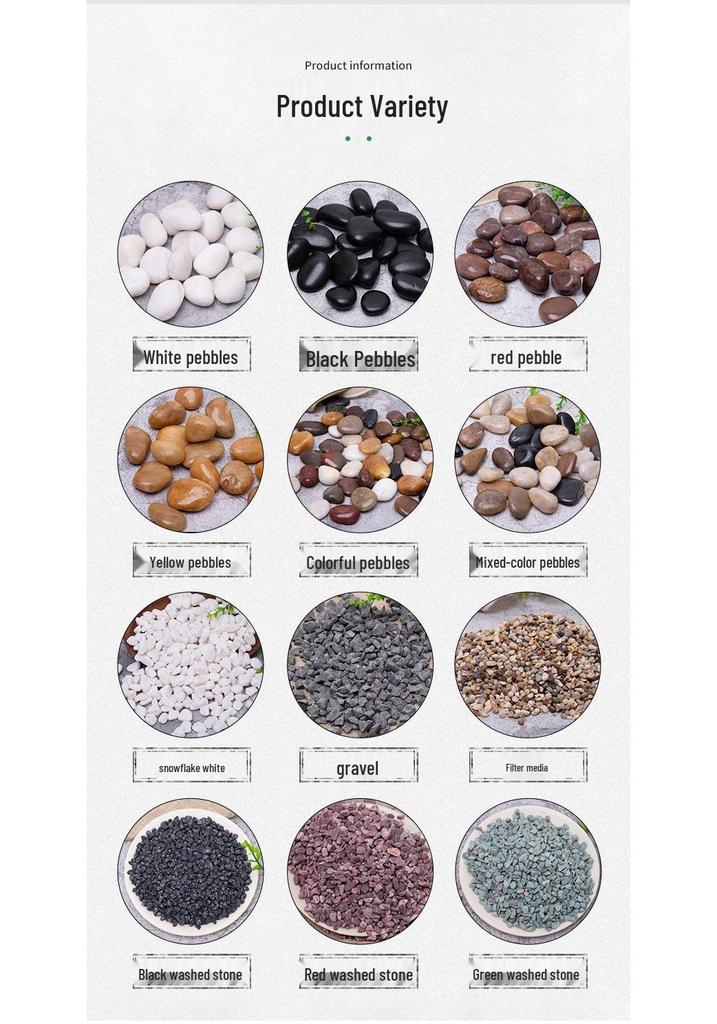 Yuhua Stone Fish Tank Decor: Warm Goose Stones, Scenic Pebbles, Agate Colored Mini Stones for Aquarium & Flower Pot Landscaping