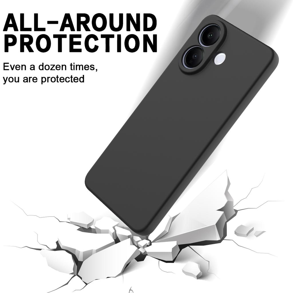 For vivo V60 Lite 5G/vivo V60 Lite 4G Liquid Silicone Case Phone Back Cover with Hand Strap