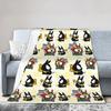 Ranma Saotom Anime Knitted Blankets Coral Fleece Plush  Super Warm Throw Blankets for Bedroom Sofa Bed Rug