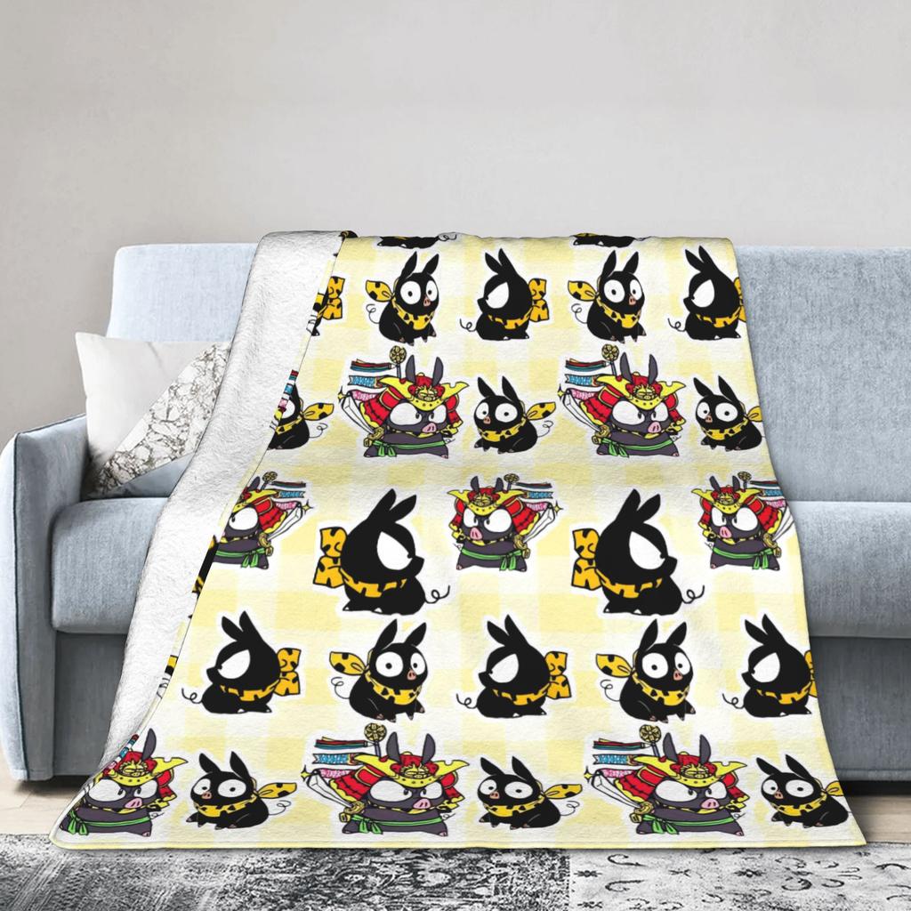 Ranma Saotom Anime Knitted Blankets Coral Fleece Plush Super Warm Throw Blankets for Bedroom Sofa Bed Rug