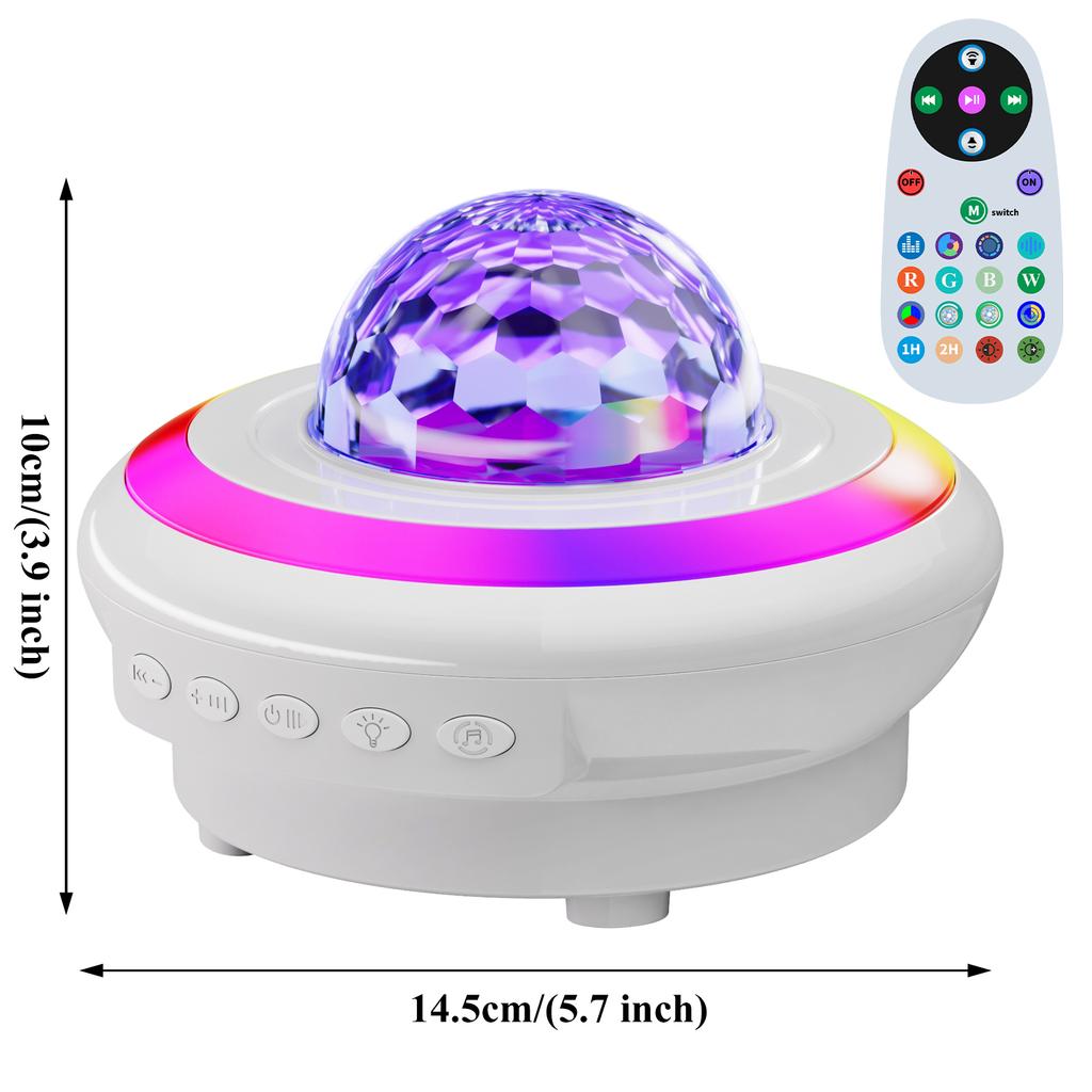 Morden Music Speaker Projectors Night Lights USB Rechargeable RGB Table Lamps Living Room Bedside LED Smart Home Decor Light