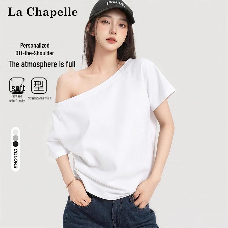 La Chapelle Women s Chic Off-Shoulder Summer Tee S
