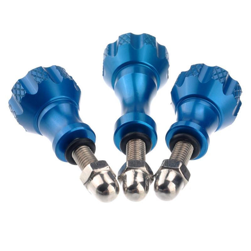 3Pcs Aluminum Thumb Knob Bolt Screw 2 Short + 1 Long For 7 6 5 4 Yi 4K Sjcam Sj4000 H9 Case Tripod Mount Cam Accessory
