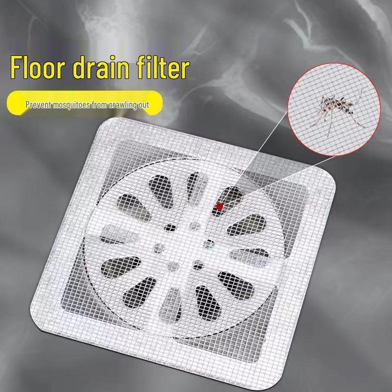 Self-Adhesive Anti-Insect Floor Drain Hair Filter for Bathroom & Kitchen