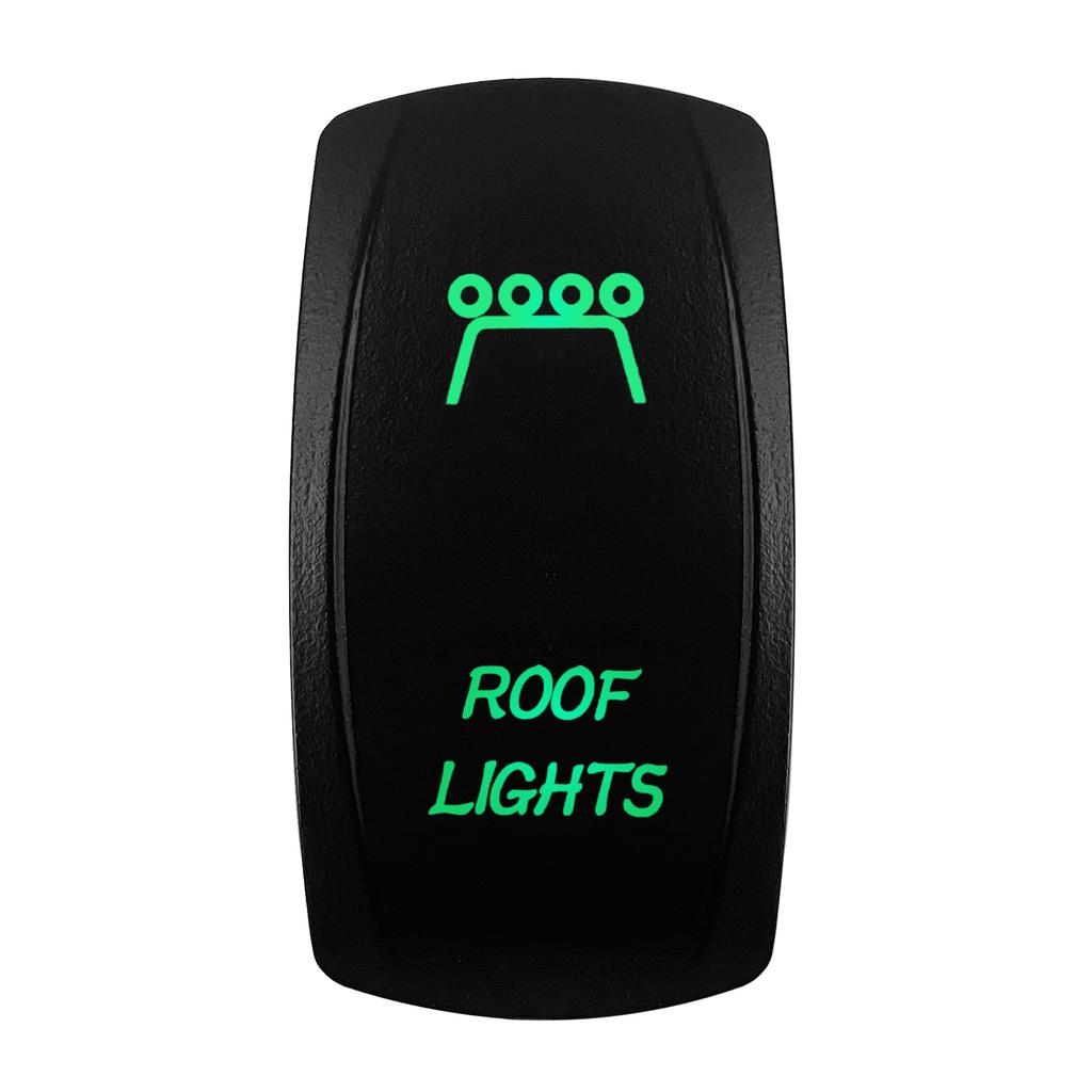 Boat Car Rocker Switch 12V/24V Waterproof Green Led SPST DPDT 20A for ARB/CARLING/NARVA/4x4 Pickup Truck JCB Machine Relays 5