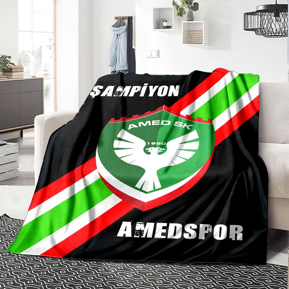 Amedspor Print Flannel Blanket High Quality Warm Comfortable Cover for All Seasons Perfect for Gifts Home Decor