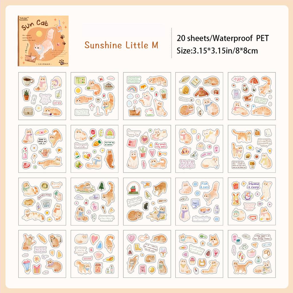 Self Healing Stickers, Pet Hand Account Stickers, Book Cutting Film, Cute Sticker Book