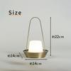 BALCON LED Light, Rechargeable, Dimmable, Ambient Lighting for Living Room, Dining Room, Bedroom, CANELE LANTERN, Antique Brass