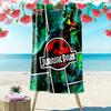 Jurassic Print Beach Towel, Large Soft Quick Dry Towel for Beach Camping Swimming