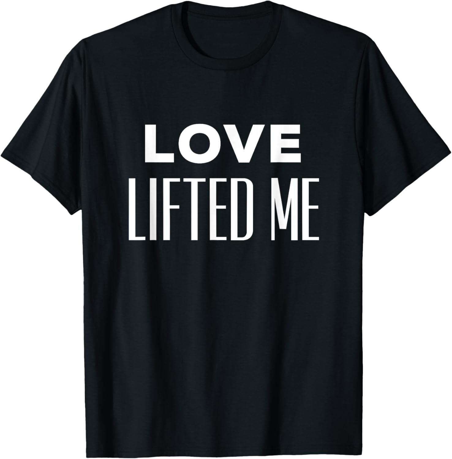 Love Lifted Me Christian Hymn Lyrics T-Shirt S разноцветный