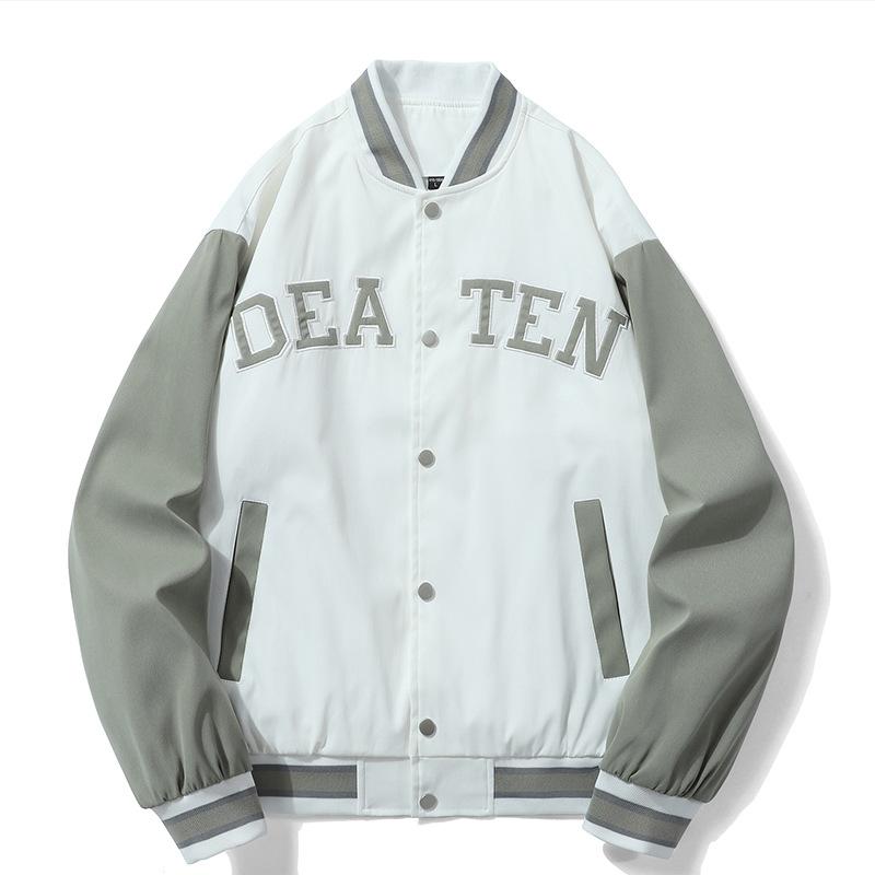 

Baseball Jacket Men s Jacket with Enlarged Collar and Loose Fitting Street Jacket 10XL