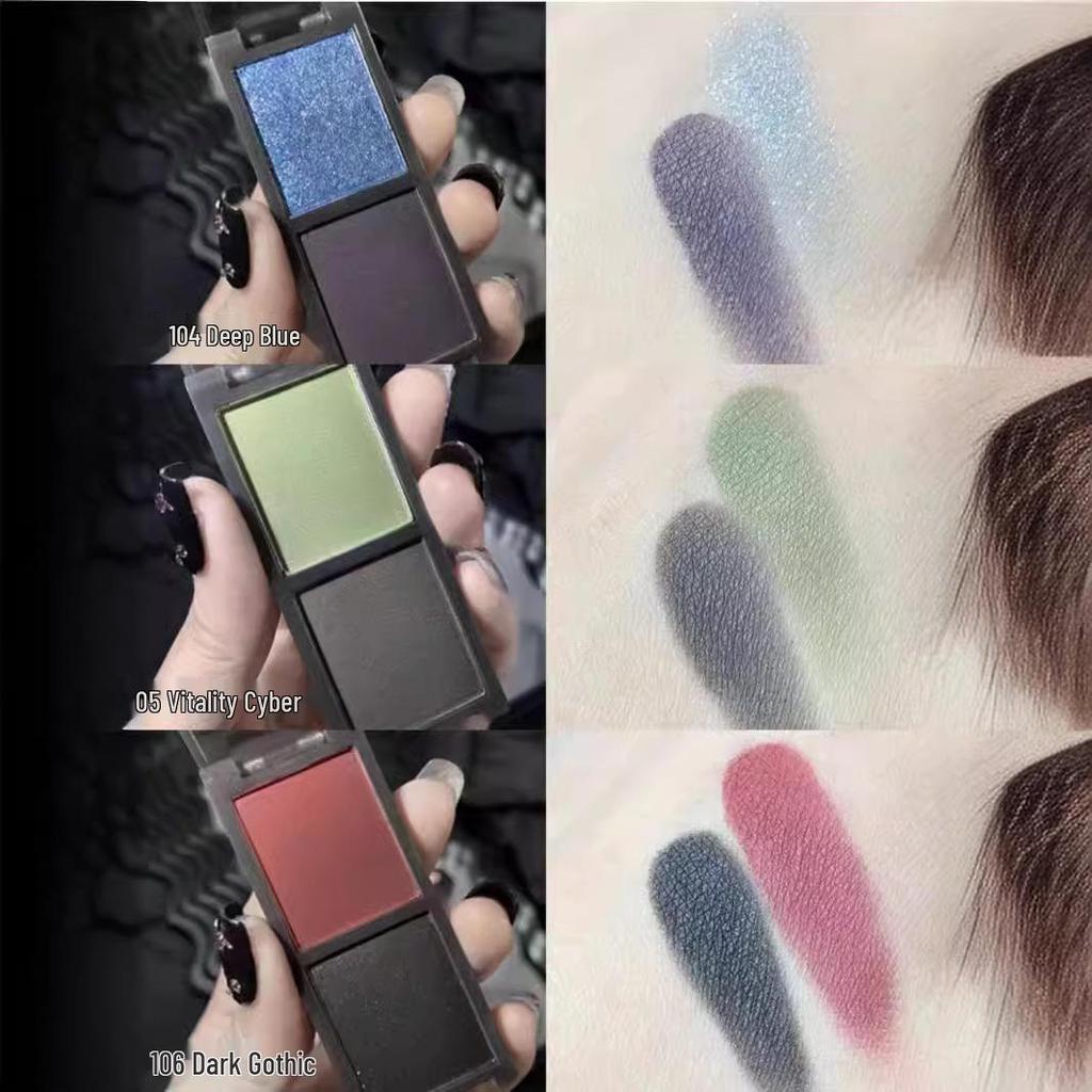 Biya Cool Pink Erdtöne Lidschattenpalette: Schimmernd, Matt, Glitzer - Zweifarbiger Smokey-Look