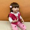 55 CM Lebensechte Ganzkörper Silikon Reborn Mädchen Baby Puppe 22 Zoll Neugeborenes Mädchen Kleinkind Bebe Geburtstagsgeschenke für Kinder Spielzeug
