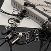Cyber Punk Zipper Necklace Fringe Chain Head Y2k Hip Hop Choker Men's Women's Fashion Personality Jewelry Accessories