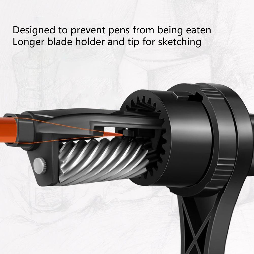 Black Sketch Pencil Sharpener Wide Application Pencil Sharpener Charcoal Pencil