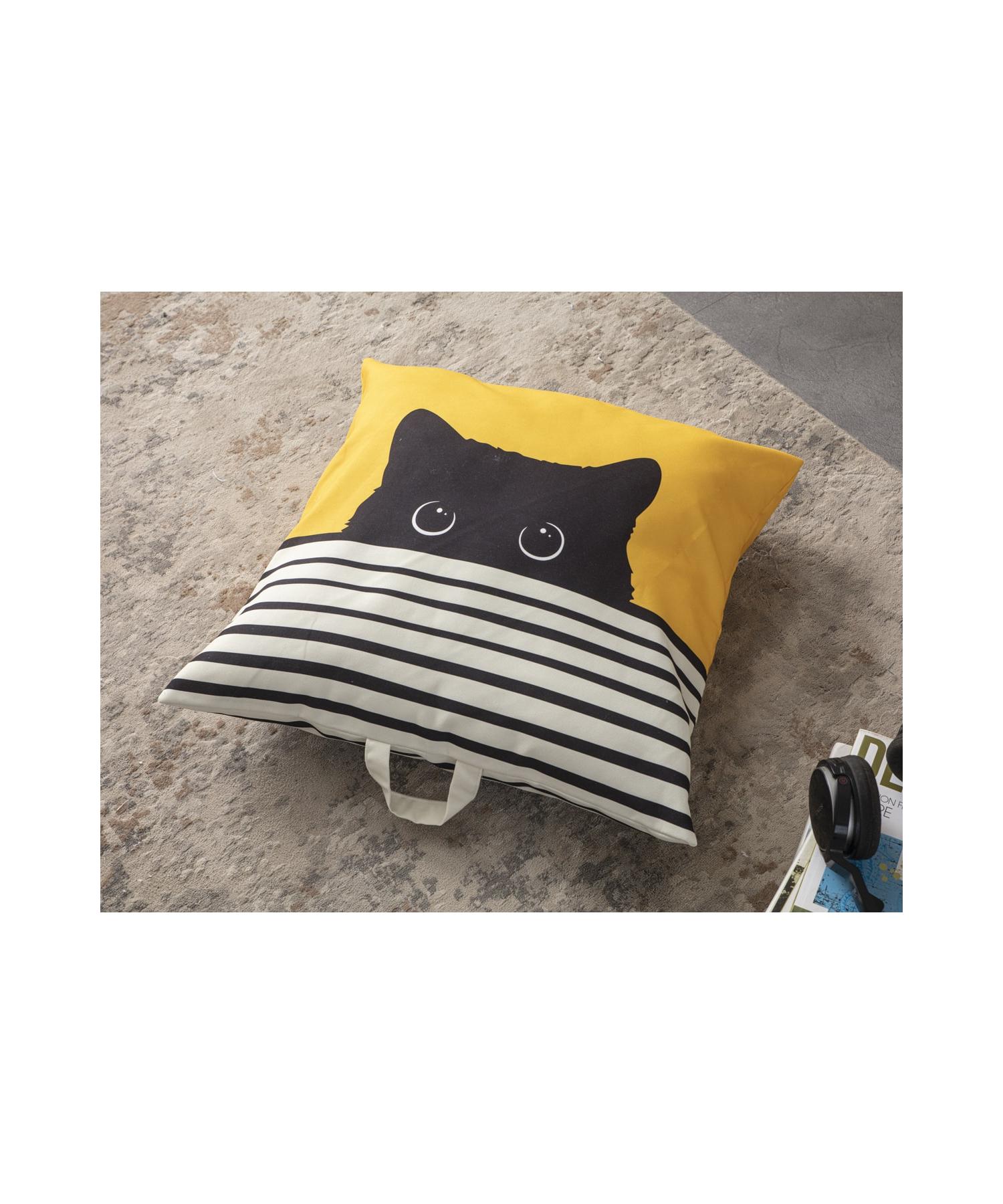 

Декоративная напольная подушка с наполнителем