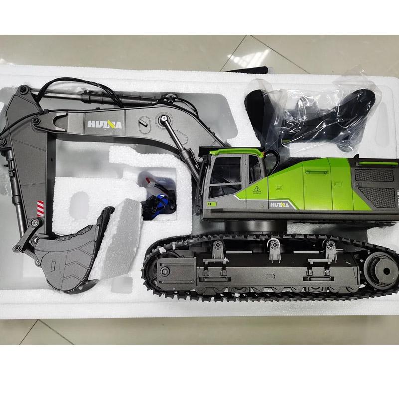 1/14 HUINA 1593 582 RC Excavator Dumper Truck Crawler Alloy Tractor Loader 2.4G Radio Controlled Car Engineering Toy for Boy