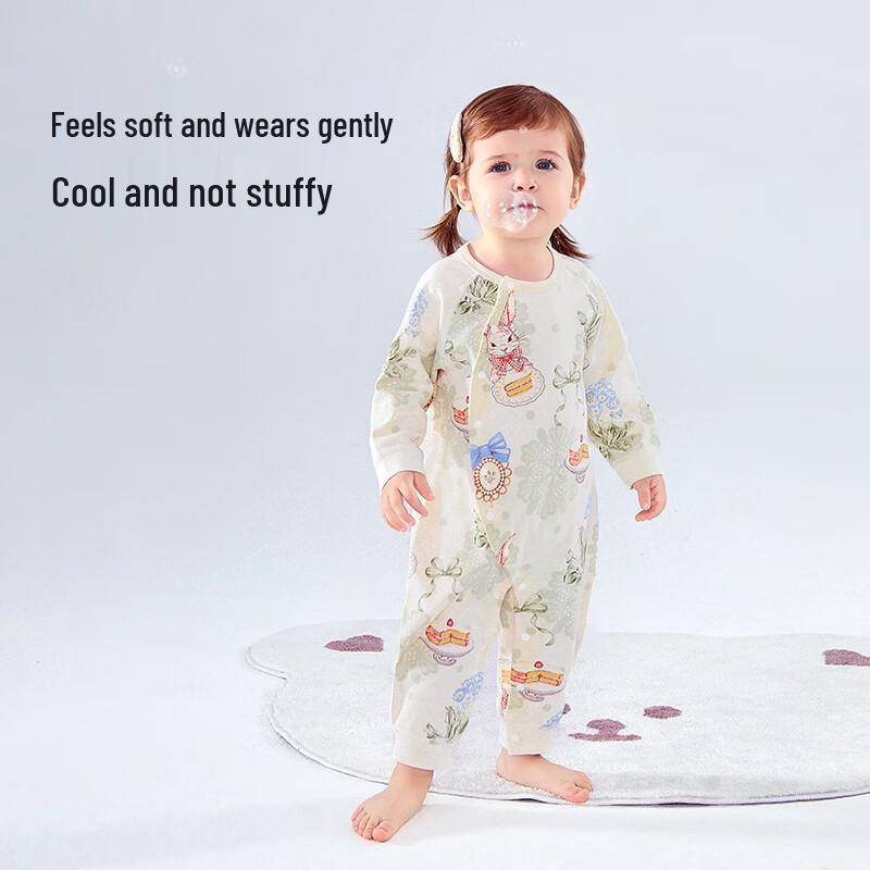 Tonglian Chuxin Four Seasons Cotton Baby Romper Bodysuit 90