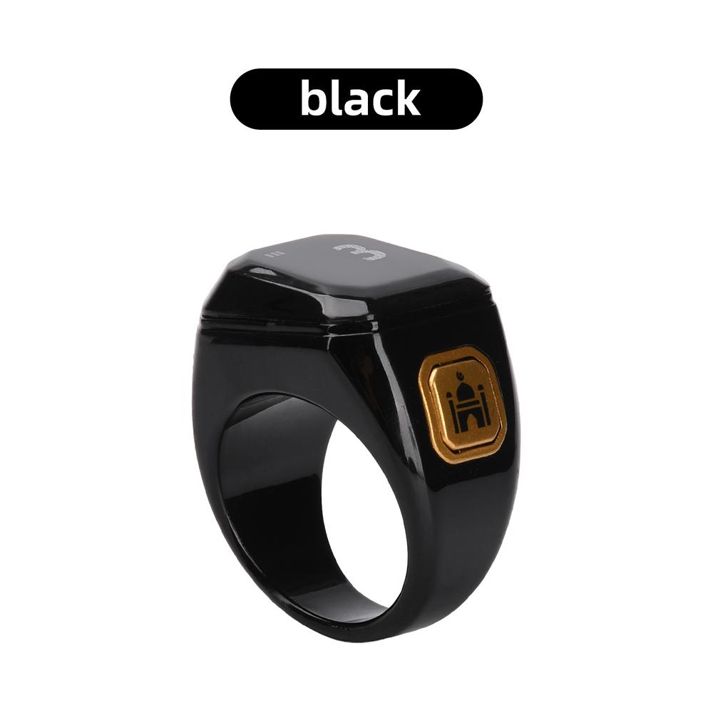 Bluetooth APP Ring Counter OLED Display Finger Counter DC port Charging Alarm Reminder Smart Bracelet Prayer Counter чёрный