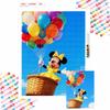 Diamond Painting Kit DIY Round Home Wall Decor Adult Handmade Gift Minnie Balloons Fun Joy