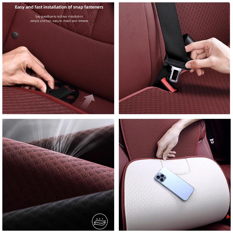 Car Ice Silk Seat Cushion Breathable Protector Pad Auto Interiors For Mini Cooper One JCW F54 F55 F56 F57 F60 R50 R52 R55 R53 Rdxzk11