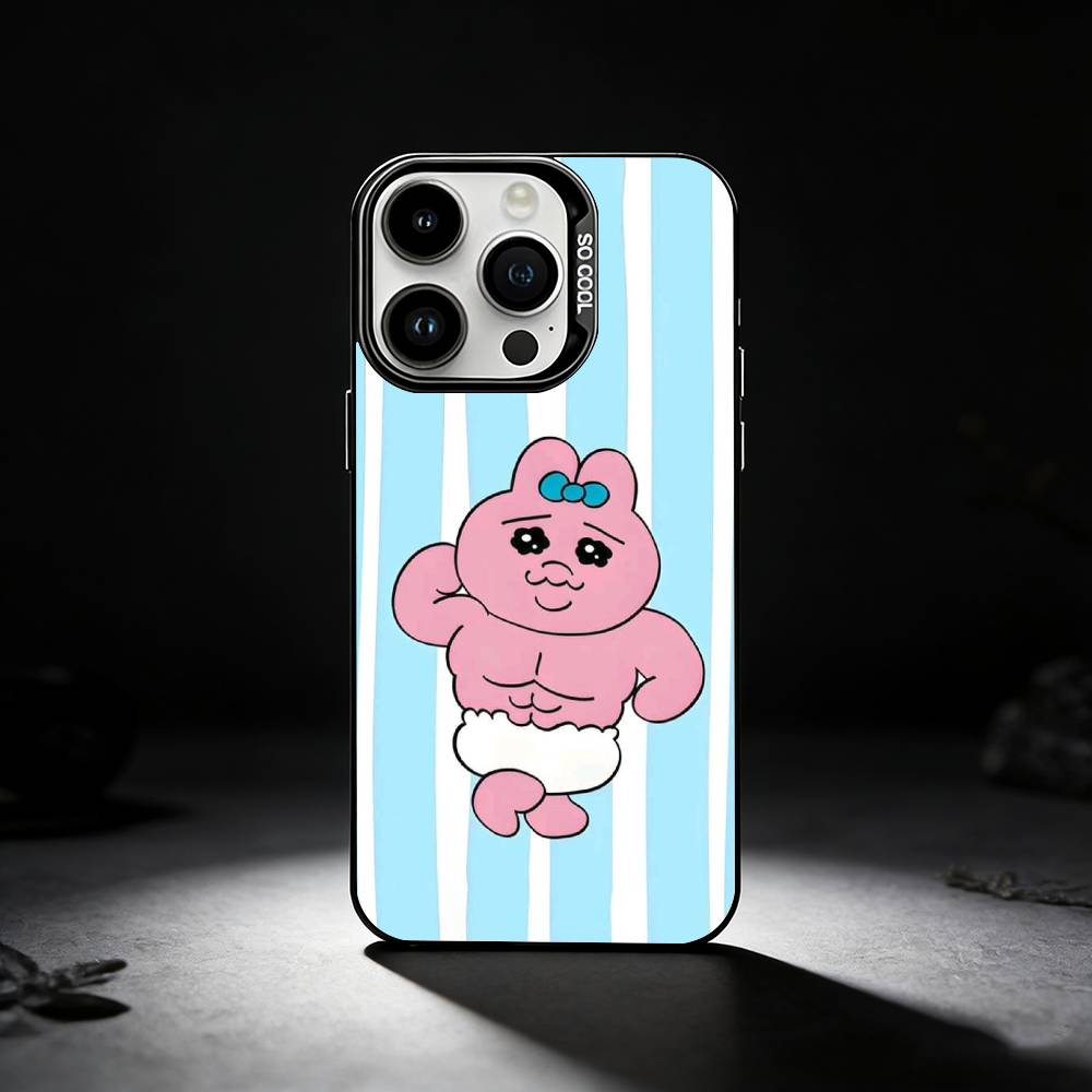 

Cartoon O-Opanchu Usagi Phone Case For iPhone 17,16,15,14,13,12,11 Plus,Pro Max,XS,Colored silver phone case iPhone13PRO