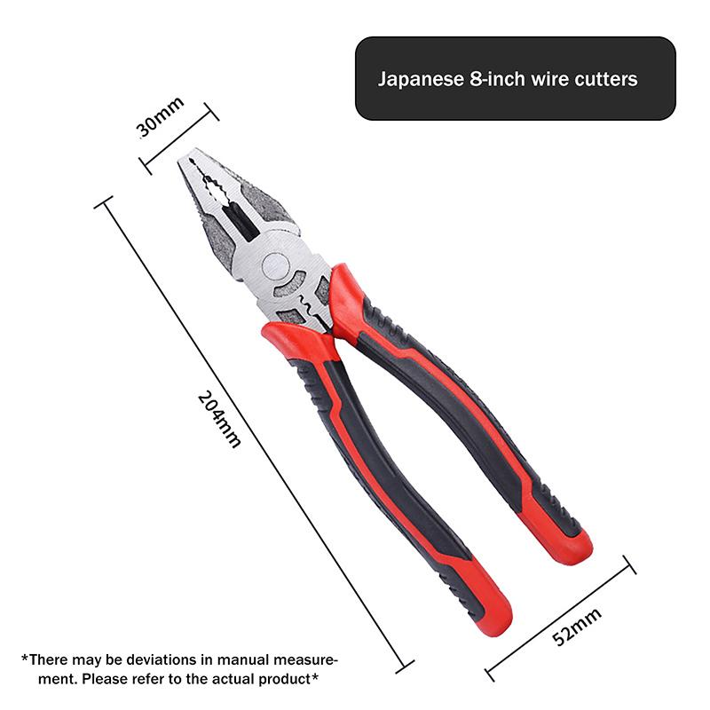 6/8Inch Multifunction Tool Electric Wire Pliers Large Opening Sharp For Cutting Twisting Gripping Metal Wires Heavy Duty Tool