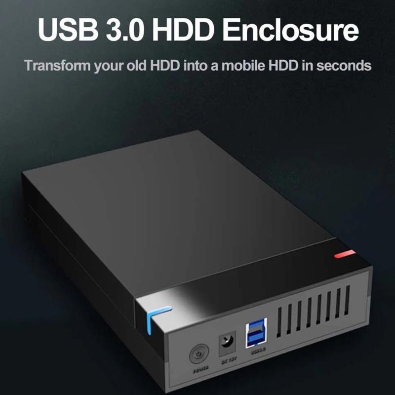 Box na pevný disk USB3.0 Pouzdro na pevný disk 3,5palcový externí kryt Box Externí pouzdro pro PC Příslušenství k notebookům