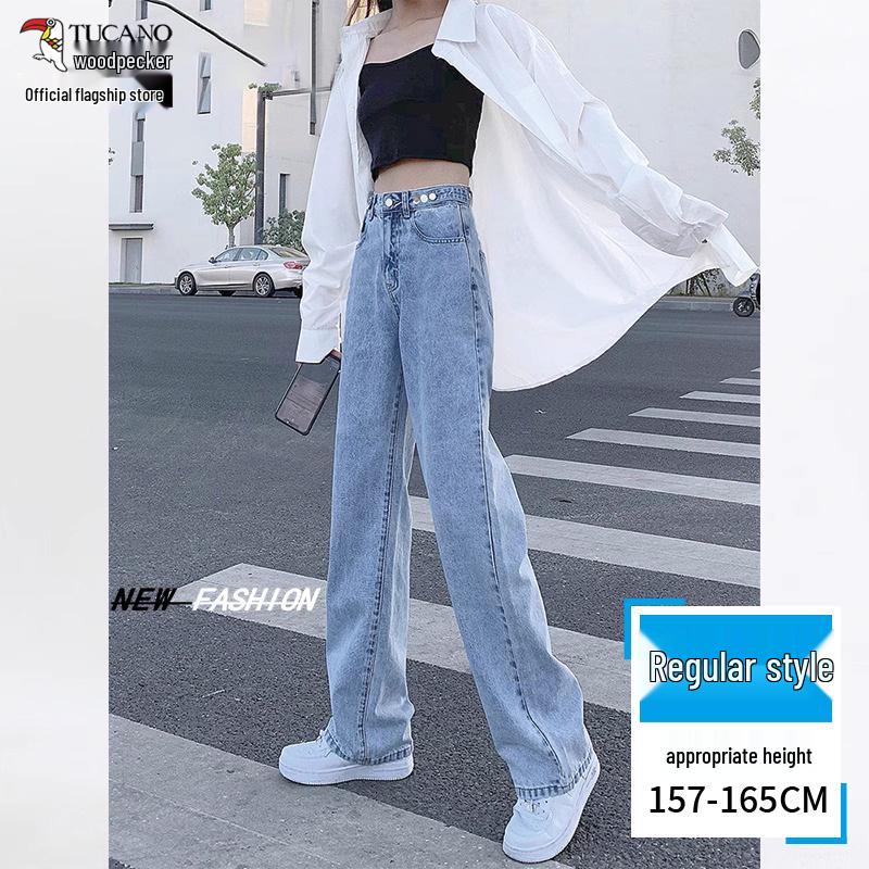 

Woodpecker Women s Summer 2025 High-Waist Slimming Wide-Leg Pants L 110-119 lbs