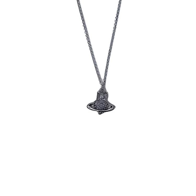 

Vivienne Westwood Fashion Elegant Brass Necklace Unisex necklace Silver 630203G002P621P621 Basic Packaging-Dust Bag+Box
