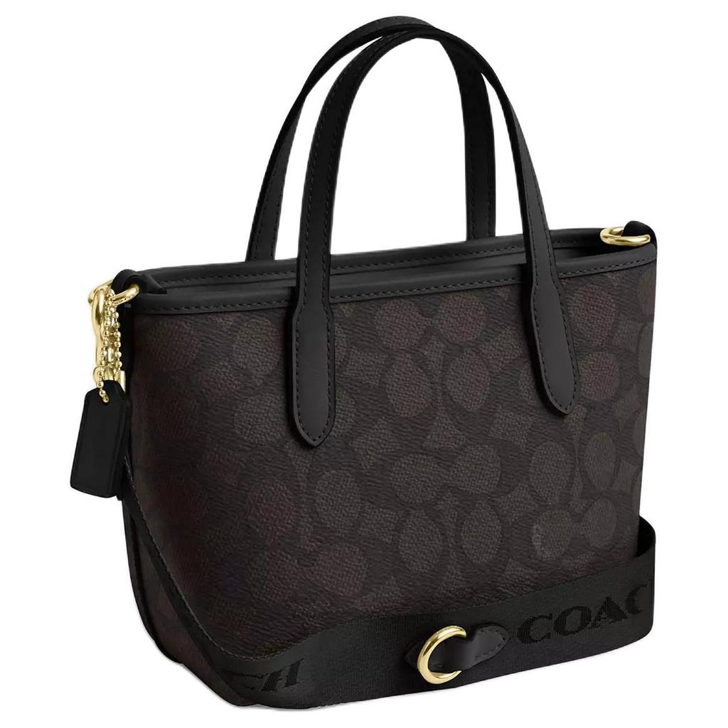 Coach City 15 Značkové logo Odnímatelný ramenní popruh Tote taška Dámská tote Černá CW032-IMXAQ