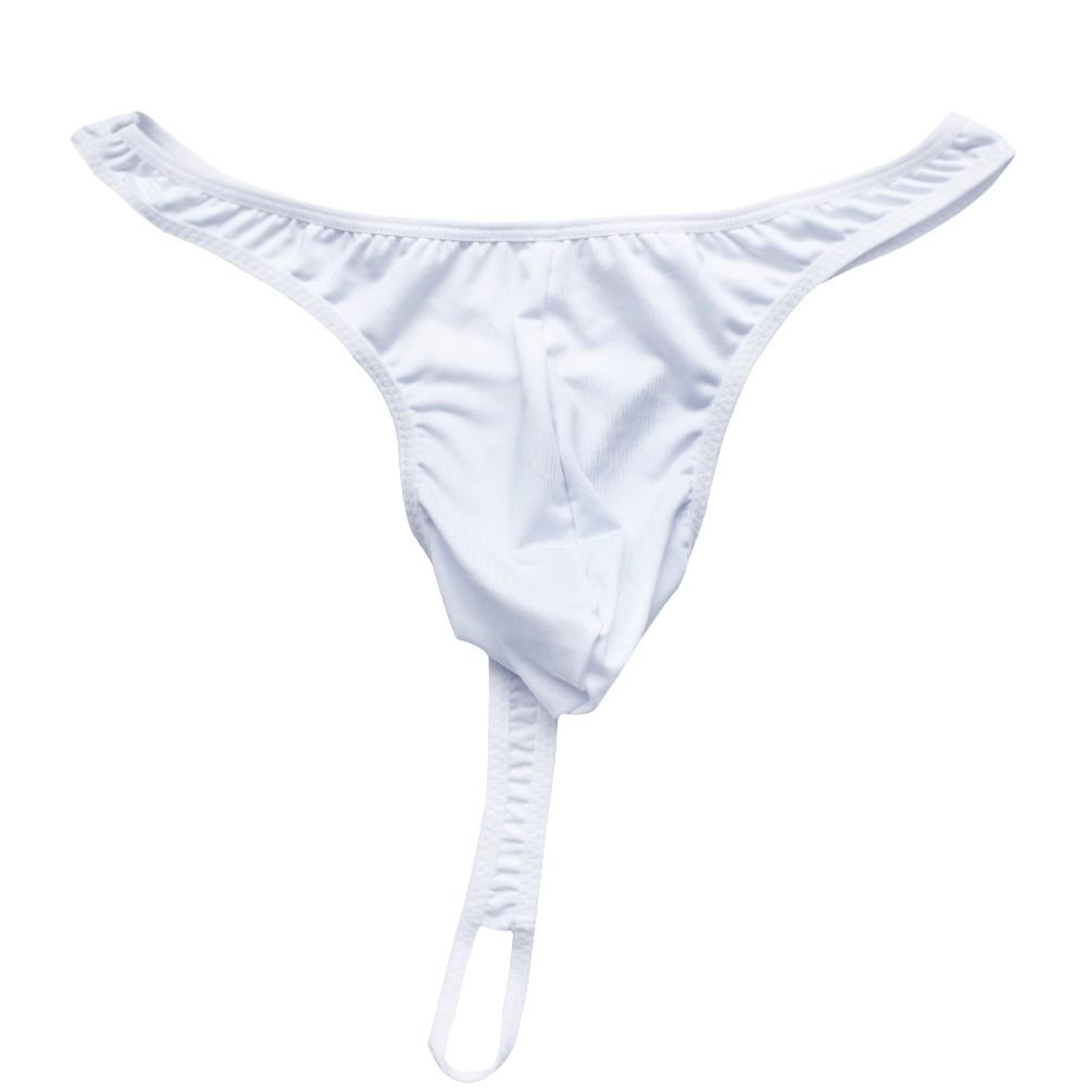 Men's Sexy Pouch Thong Bikini Briefs O-Ring Enhance Jockstrap T-Back Underwear