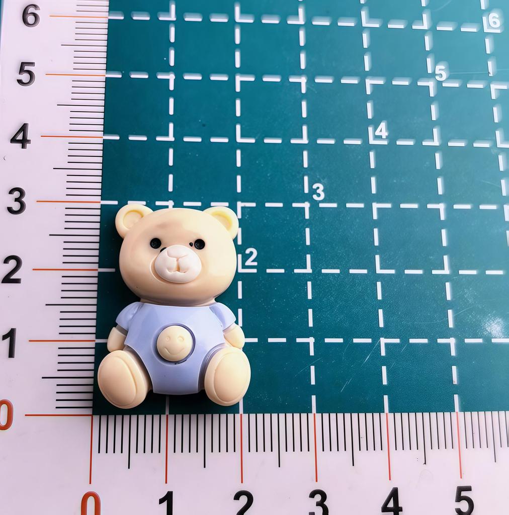 Cartoon Mary Bear Resin Shoe Charms & DIY Accessories