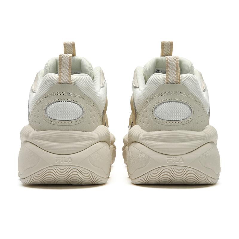 New FILA PEASE Abrasion Resistant, Breathable, Lightweight Low top Casual Shoes Women's White Brown F12W541114FMA