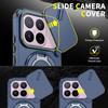Magnetic Metal Ring Stand Armor Case For Xiaomi 17T Global Slide Push Window Lens Protection TPU Frame Hard Plastic Phone Cover