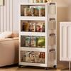 Foldable Multi-Layer Storage Cabinet for Bedroom and Living Room