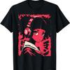 Harajuku Cyberpunk Black Girl Anime Manga Waifu Japanese T-Shirt(5)