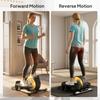 Under Desk Elliptical Machine with LCD Monitor, 8 Adjustable Magnetic Resistances for 2-in-1 Seat & Stand Up Exercise