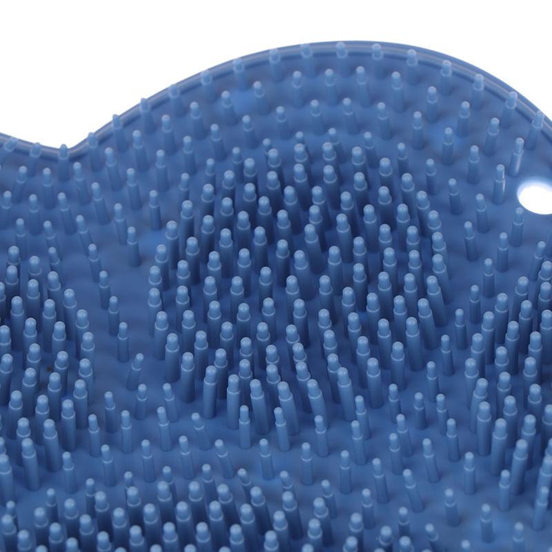 Silikonowa Mata Masująca do Kąpieli Szczotka do Prysznica do Stóp i Pleców Montowana na Ścianie Łazienkowa Mata do Mycia Stóp z Przyssawką