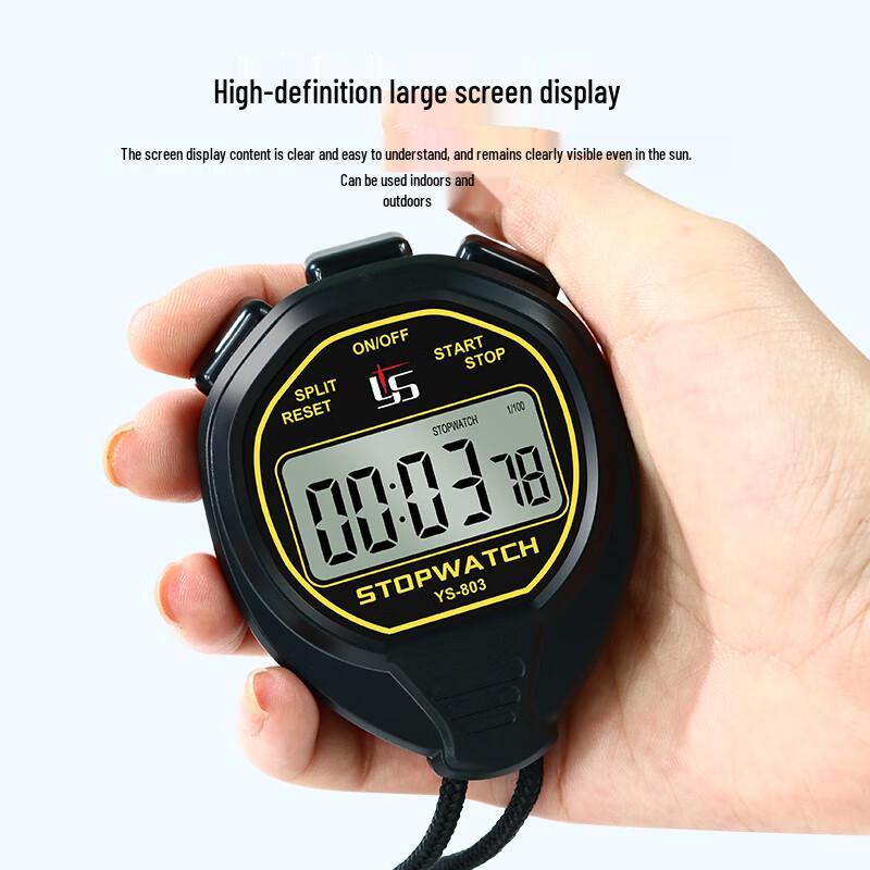 YS Waterproof Sports Stopwatch Timer with Large Display
