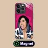 Cardi B Glass MagSafe Mobile Phone Case for iPhone 17 16 15 14 13 12 11 Air Pro Max Plus Mini Colorful Cover