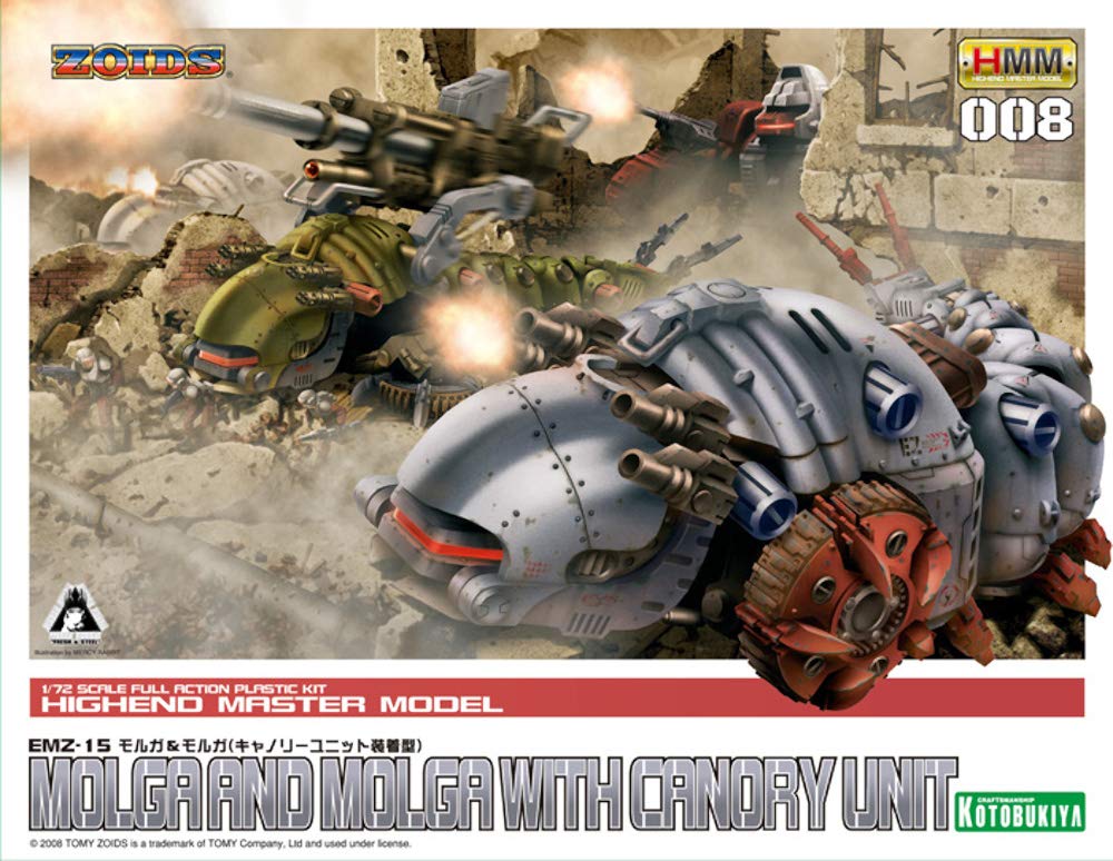 Kotobukiya ZOIDS Morga Morga jednotka Celková délka 205 mm měřítko plastový model EMZ-15 & (cannolly nainstalováno) Cca. 1/72