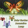 Auto On/Off Solar Butterfly Lantern 7-8H Lighting 8H Lighting Hanging Lantern Butterfly Design Waterproof Metal Lamp Patio