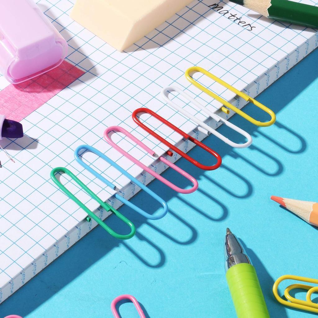 Mr. Pen- Paper Clips, 2 Inch, 240 Pack, Large Colored Paper Clips, Colored Paper Clip, Clip, Paperclips, Paper Clip, Office Supplies, Clips for