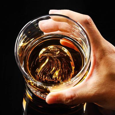 Bar Party Wine Glasses Cup KTV Eagle Pattern Transparent Soju Glass Cups Vodka Whiskey Liquor Glass Bar Supplies
