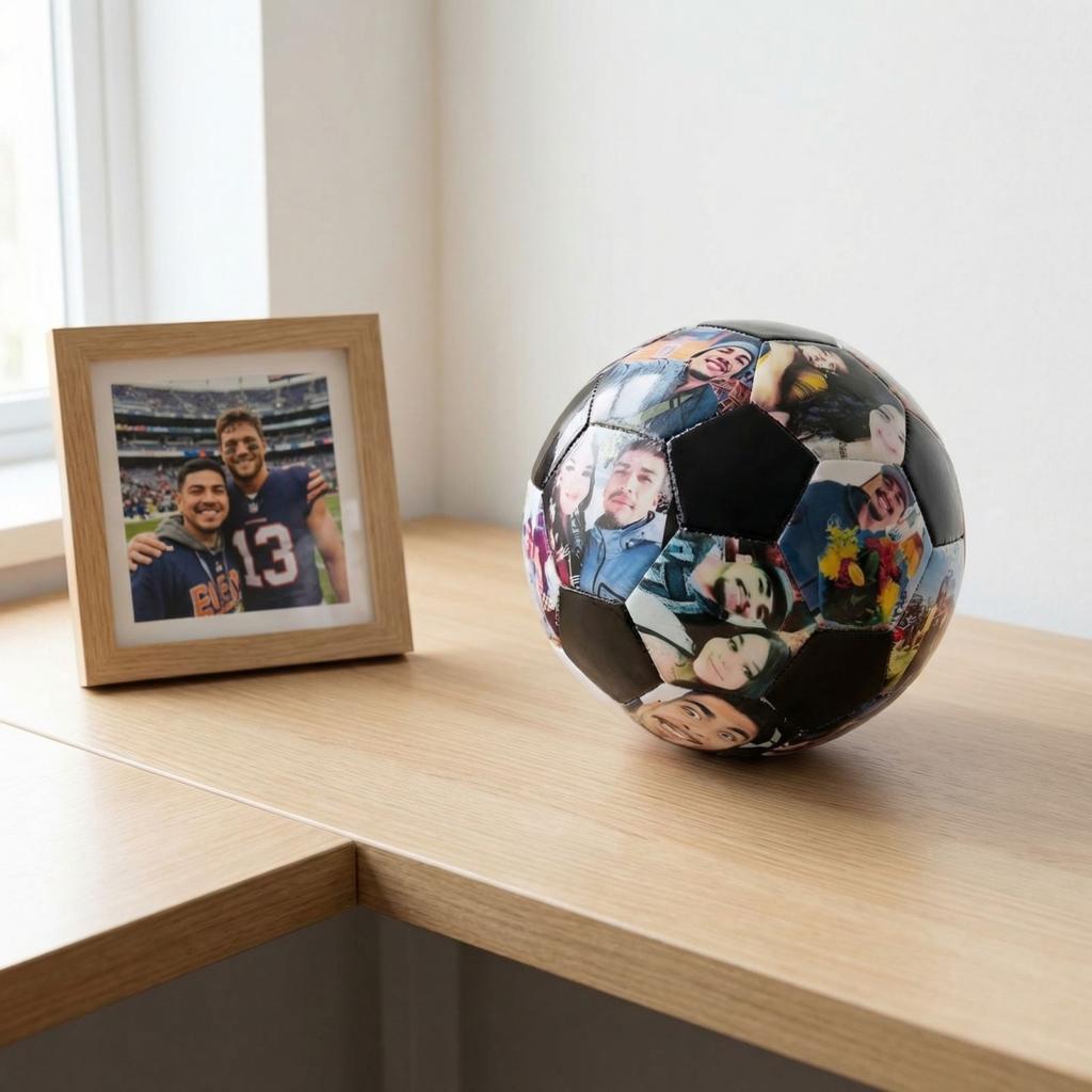 Pallone da Calcio con Motivo Personalizzato per Studenti e Adulti Giocattolo da Allenamento Adatto per Scuola Materna e Regalo di Compleanno per Bambini Uso Interno Esterno