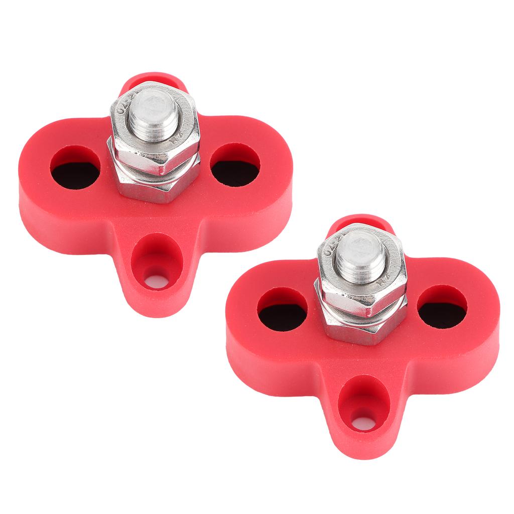 2Pcs Heavy Duty Terminal Stud Power Distribution Negative Post M8 for Trucks RVs Boats